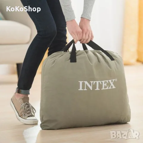 Надуваемо легло Intex с  електрическа помпа, двойно  надуваемо легло, спалня, снимка 5 - Надуваеми легла - 56149048