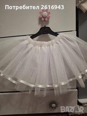 Детска пола от тюл , тип пачка , снежинка, снимка 2 - Детски рокли и поли - 52334465