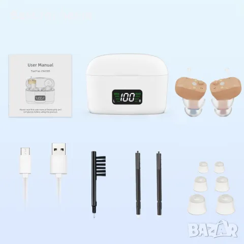 Невидими акумулаторни слухови апарати TianYue 430S, снимка 6 - Слухови апарати - 47456161