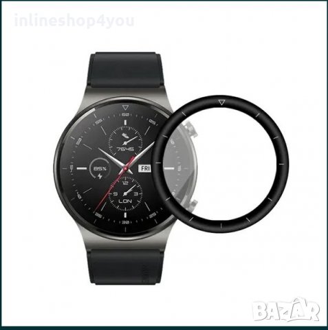3D Протектор за дисплей за Huawei Watch GT2 / GT2 PRO - 5D 46mm, снимка 2 - Фолия, протектори - 31538133