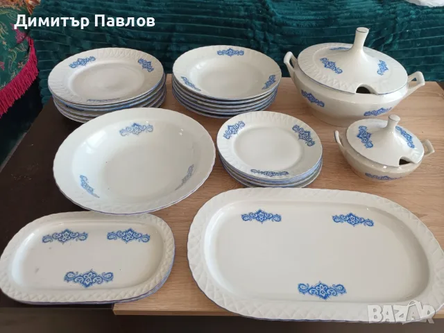 Български порцеланов сервиз от СОЦА