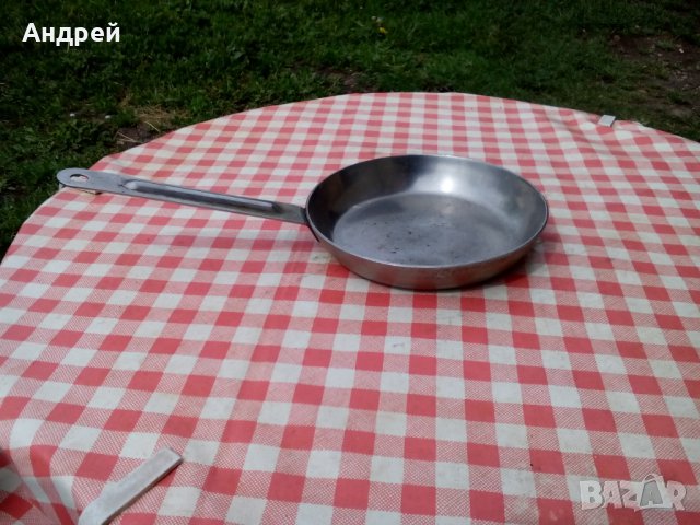Стар неръждаем тиган,неръждавейка #4, снимка 3 - Антикварни и старинни предмети - 29132475