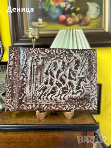 Ръчно изработен албум СБХ Естествена кожа с релефно изображение Размери-35/24.5 см Оризовата хартия , снимка 2 - Други - 53027669