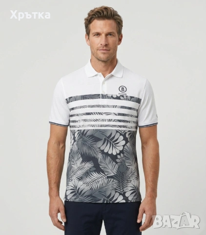 Bogner Floral Polo  - Oригинална мъжка тениска с яка р-р 52 / L