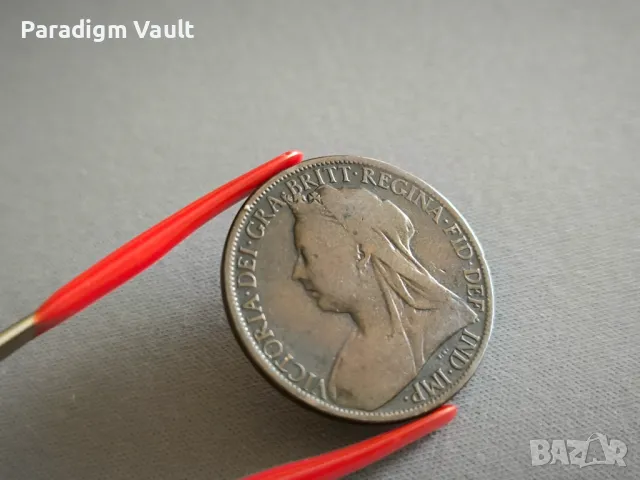 Монета - Великобритания - 1 пени | 1900г., снимка 2 - Нумизматика и бонистика - 49032172