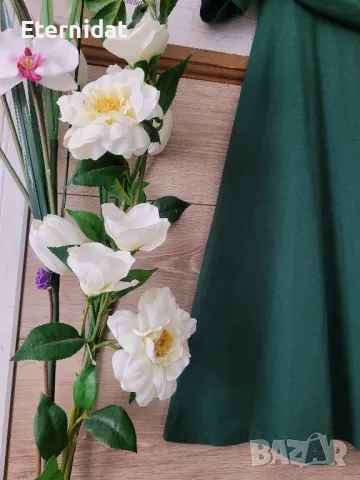 Зелена рокля , снимка 2 - Рокли - 49906670