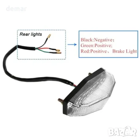Plug&Play поставка за заден номер + LED стоп за Suzuki GSX8R/GSX8S, снимка 6 - Части - 55827417
