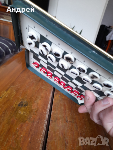 Стар магнитен шах #6, снимка 6 - Други ценни предмети - 44765631