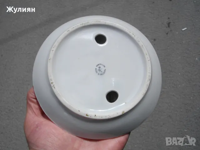 БЪЛГАРСКИ ПОРЦЕЛАНОВ ПЕПЕЛНИК ЦСКА , снимка 4 - Антикварни и старинни предмети - 49918284