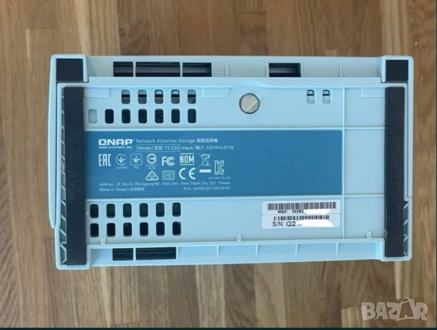NAS мрежово устройство QNAP TS-230, 2Gb RAM DDR4, 2 bay, снимка 3 - Друга електроника - 51389028