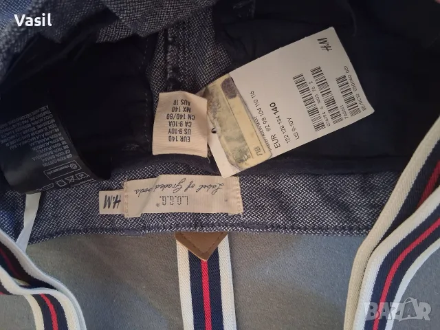 H&M панталон с тиранти момче 10 год, снимка 2 - Детски панталони и дънки - 55728663