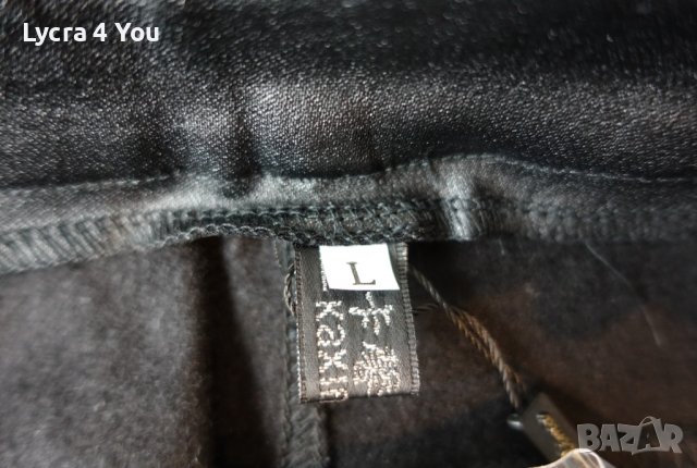 Дамски панталон от промазка/кожен ефект с камъчета странично, снимка 10 - Панталони - 38454425