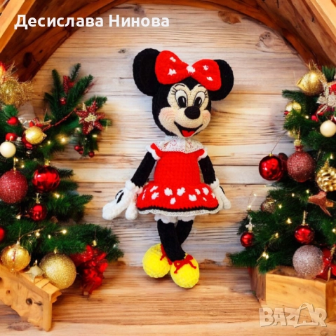 Мини Маус-ръчна изработка-45см, снимка 18 - Плюшени играчки - 42915035