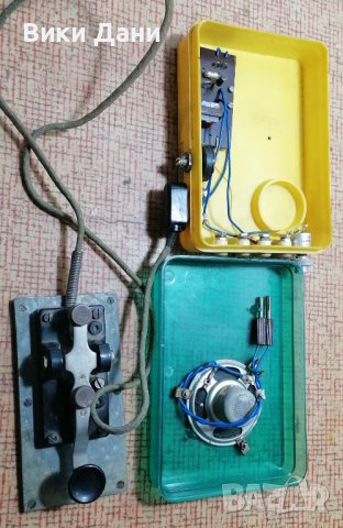 соц зумер ръ1на изработка с военен морзов ключ и Куплунг за самолет, снимка 5 - Антикварни и старинни предмети - 38393227