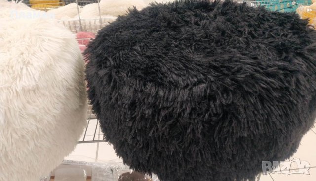 Надуваем пуф за сядане табуретка 38x20см до 100 кг. Бял сив черен, розов, снимка 3 - Дивани и мека мебел - 39435467