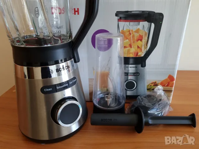 Блендер Bosch VitaPower Serie 4 MMB6384M, 1200 W, 1.5 л, 3 автоматични програми, Кана ThermoSafe, снимка 3 - Блендери - 56118320