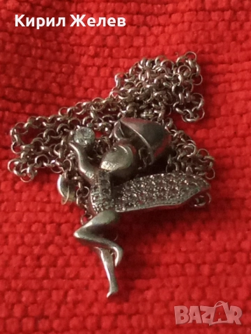 СРЕБЪРНА ФЕЯ ДЪРЖИ СКЪПОЦЕНЕН КАМЪК Арт ПЕНДАНТ с ФИНА СРЕБЪРНА ВЕРИЖКА - СРЕБРО 925 с ЦИРКОН 49778, снимка 11 - Колиета, медальони, синджири - 50416539