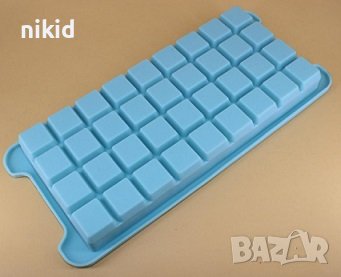 36 правоъгълника правоъгълници кубчета силиконов молд форма фондан гипс шоколад декор, снимка 3 - Форми - 39061158