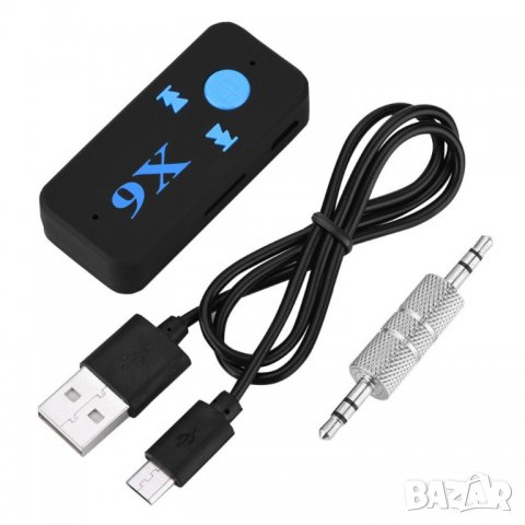 Bluetooth Audio Aux Adapter блутут адаптер с микрофон, снимка 1