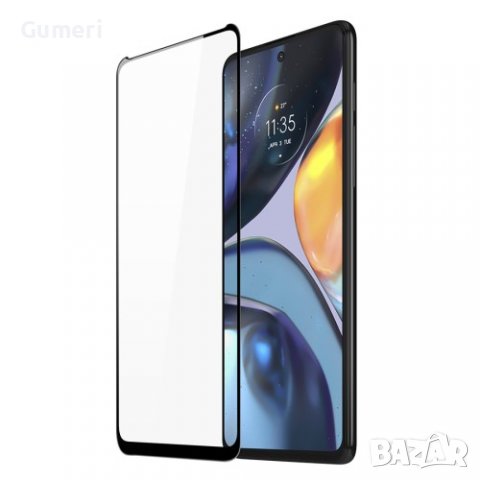 Motorola Moto G22 - Стъклен Протектор за Целия Екран - Full Glue