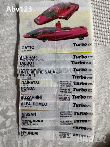 Картинки от дъвки Турбо и други, снимка 4 - Колекции - 52049703