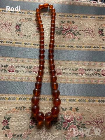 кехлибарен гердан натурален балтийски, снимка 2 - Колиета, медальони, синджири - 54189097