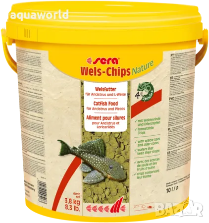 SERA Wels-Chips Nature ваферс за дънни рибки