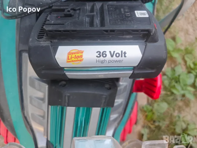 Акумулаторна косачка Bosch rotak 43 li, снимка 3 - Градинска техника - 55710618