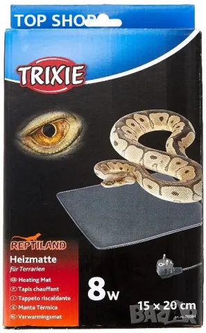 TRIXIE Нагревателно одеяло основа за терариум 15x20 см 8 W нагревател за змии гущери и влечуги, снимка 4 - Терариуми и оборудване - 49049688