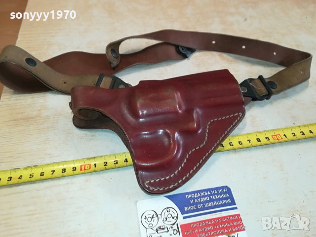 VEGA-HOLSTER 0104-ОРИГИНАЛЕН КОЖЕН КОБУР ЗА РЕВОЛВЕР 2210231653