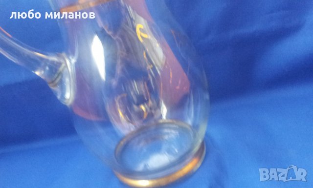 Кана за вода със златни шарки, снимка 3 - Антикварни и старинни предмети - 34502416