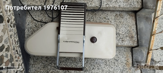 парна преса за гладене или за залепване на щампи