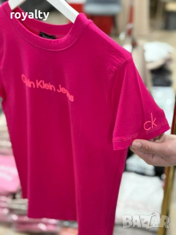 Calvin Klein Нова Розова Дамска Тениска , снимка 2 - Тениски - 54124579