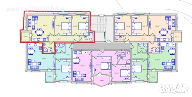 Тристаен апартамент, разположен в кв. Бадема, гр. Хасково