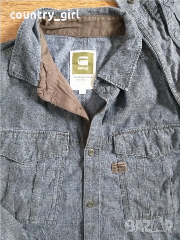g-star rovic shirt - страхотна мъжка риза КАТО НОВА, снимка 2 - Ризи - 29095894