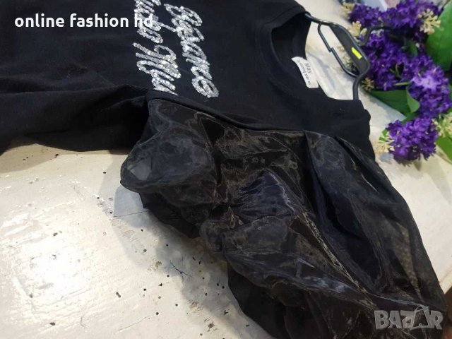 Елегантна дамска тениска, снимка 2 - Тениски - 31669038