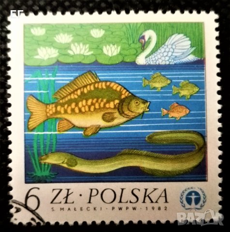 Полша, лот 1 - марки "Животни", 1*9, снимка 6 - Филателия - 31253506