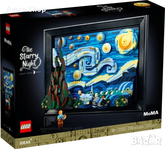 Lego 21333 Ideas Картина на Vincent van Gogh The Starry Night Звездна, снимка 1