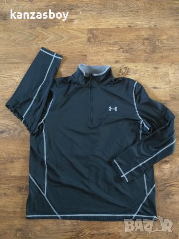 Under Armour Coldgear 1/4 Zip - страхотна мъжка блуза ХЛ, снимка 7 - Спортни дрехи, екипи - 42081286