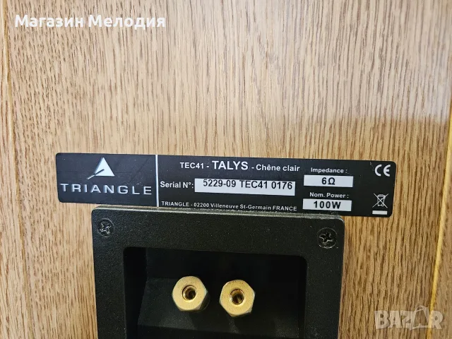 Тонколони Triangle Talys (Chêne clair) – Френска изящност и динамичен звук, 100W, снимка 12 - Тонколони - 55924938