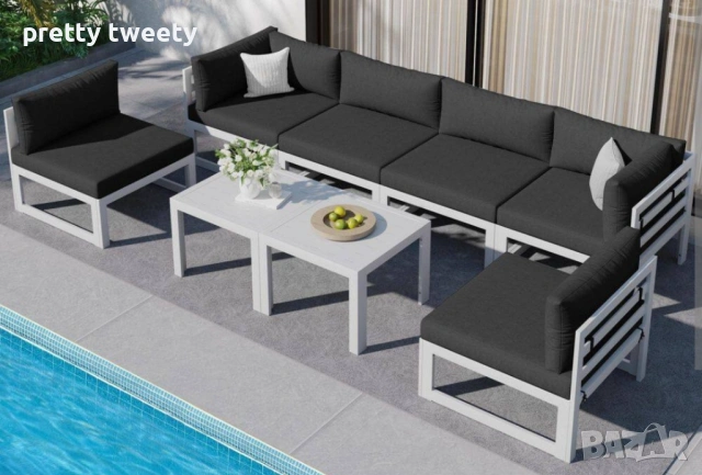 Метален градински сет/комплект в индустриален стил по поръчка , снимка 5 - Дивани и мека мебел - 53986617