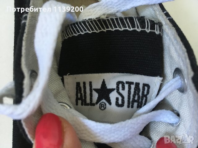 Converce All Star 37-38 черни кецове оригинал, снимка 16 - Детски маратонки - 29879802