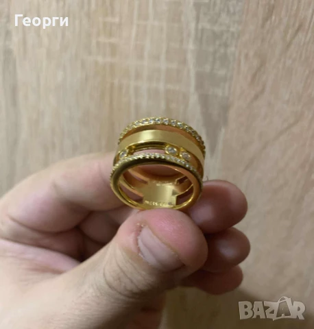 Messika пръстен с мойсанити, снимка 2 - Пръстени - 51424791