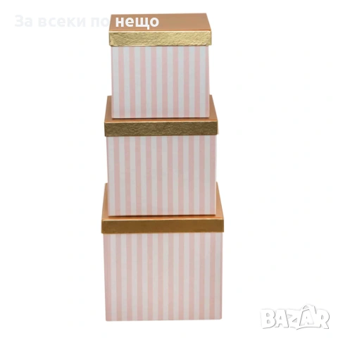 Комплект подаръчни кутии, райе Код P2243