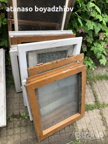 дървени врати-прозоръчни(големи-26бр,малки-10бр.)+2бр.балконски=65лв в Банско, снимка 2 - Други стоки за дома - 48065084