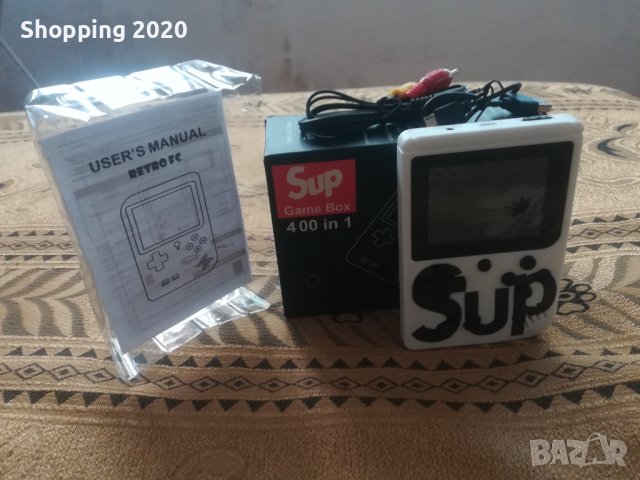 Sup Game Box преносима конзола с 400 ретро игри, бяла, снимка 6 - Друга електроника - 37430764