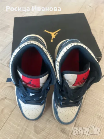 Страхотни кецове Air Jordan 1 MID SE, снимка 5 - Детски маратонки - 55783704
