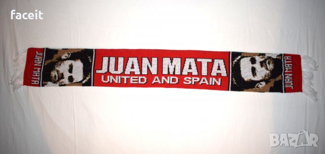 Juan Mata - Manchester United and Spain - Уникален фенски шал / Хуан Мата , снимка 2 - Футбол - 31176092