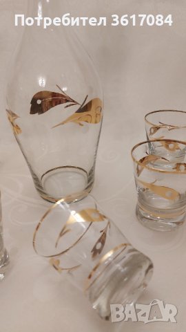 Антикварен сервиз (пълен комплект) с позлата и ръчно гравиране от 30-те години, снимка 4 - Антикварни и старинни предмети - 39449719