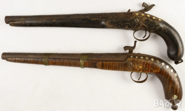 Два пистолета европейски 19-ти Век., снимка 2 - Антикварни и старинни предмети - 52273211